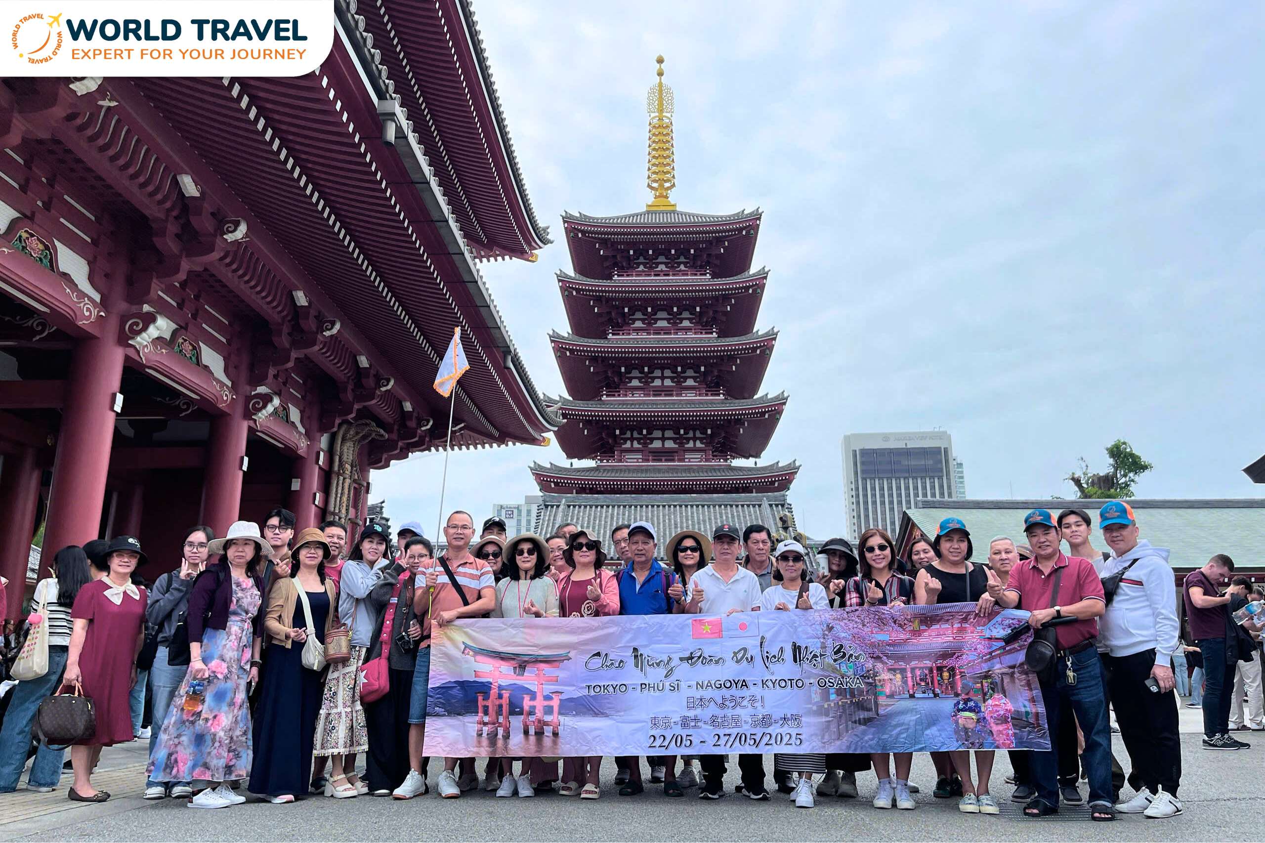 [Đoàn Nhật Bản 6N5Đ] | TOKYO – FUJI – NAGOYA KYOTO – OSAKA | Khởi Hành Ngày 22/05/2025